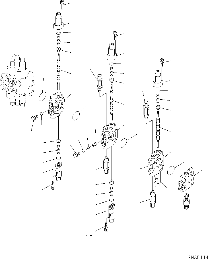 VALVE ASS'Y,(SEE FIG.Y1682-01B1) (20U-60-23221) KOMATSU