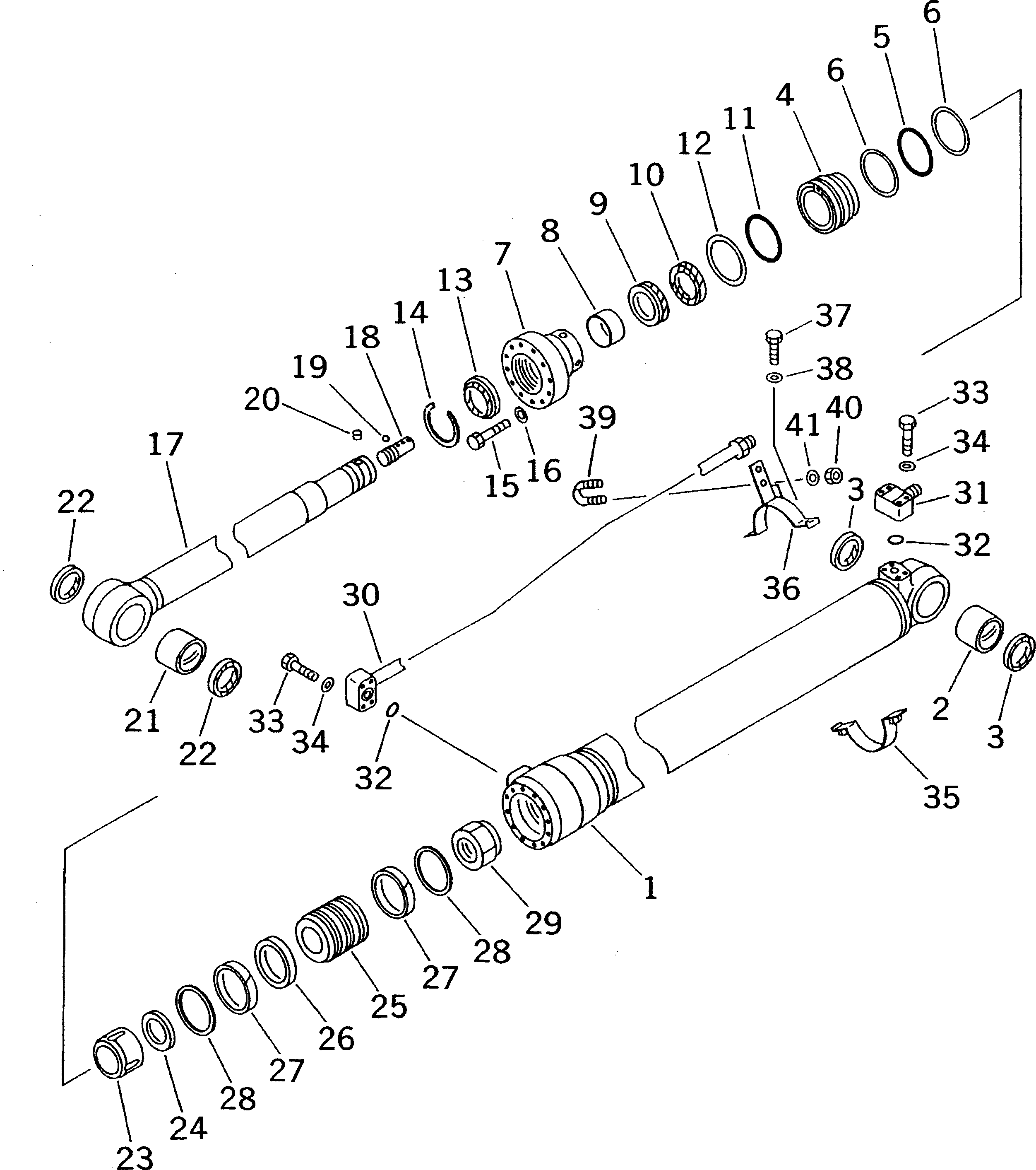 CYLINDER ASS'Y,ARM (PAINT(2)) 202-63-02420 KOMATSU