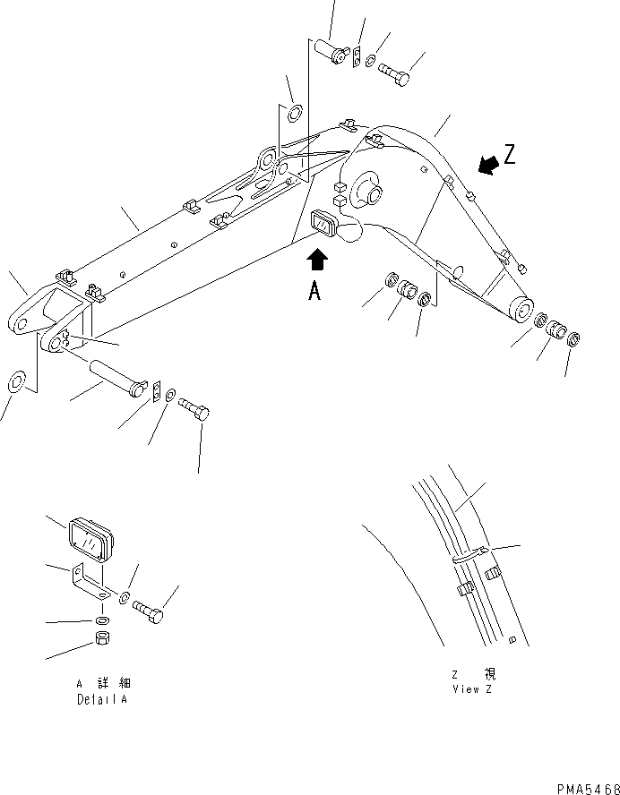 Стрела 203-70-61820 KOMATSU