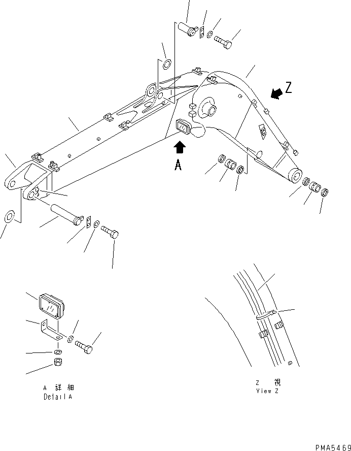 Стрела в сборе 203-70-00990 KOMATSU