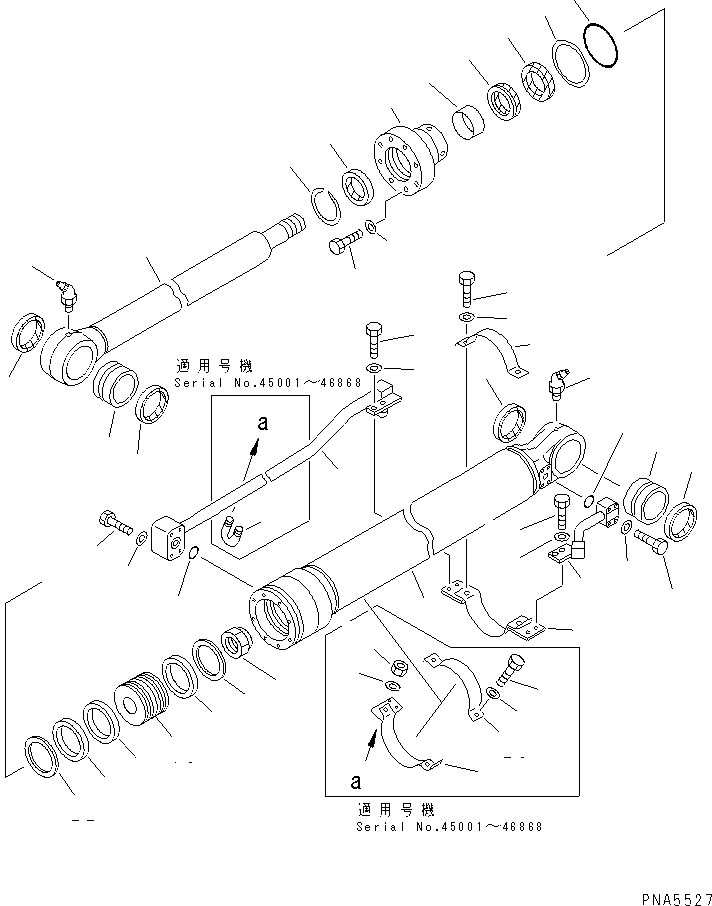CYLINDER ASS'Y,BUCKET 203-63-02332 KOMATSU
