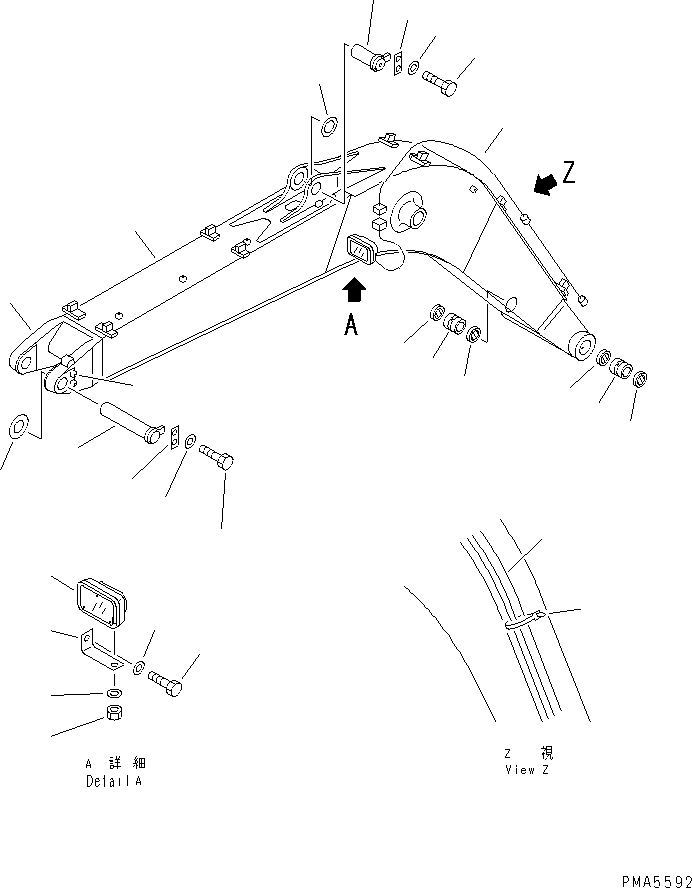 Стрела в сборе 202-70-00911 KOMATSU