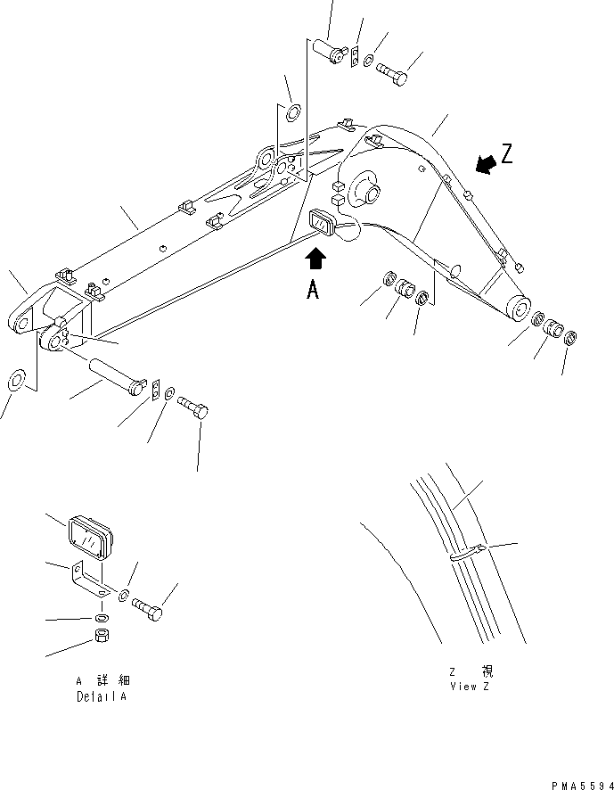 Стрела в сборе 202-70-00920 KOMATSU