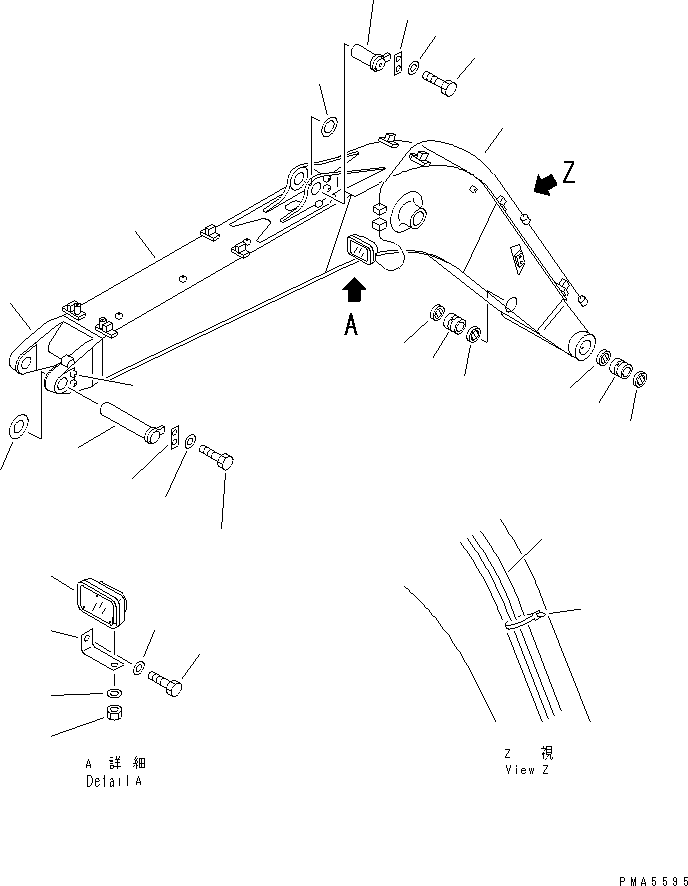 Стрела в сборе 202-70-00931 KOMATSU