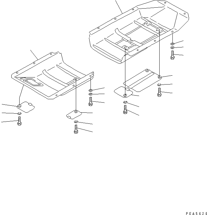 GUARD,FRONT 13F-54-33110 KOMATSU
