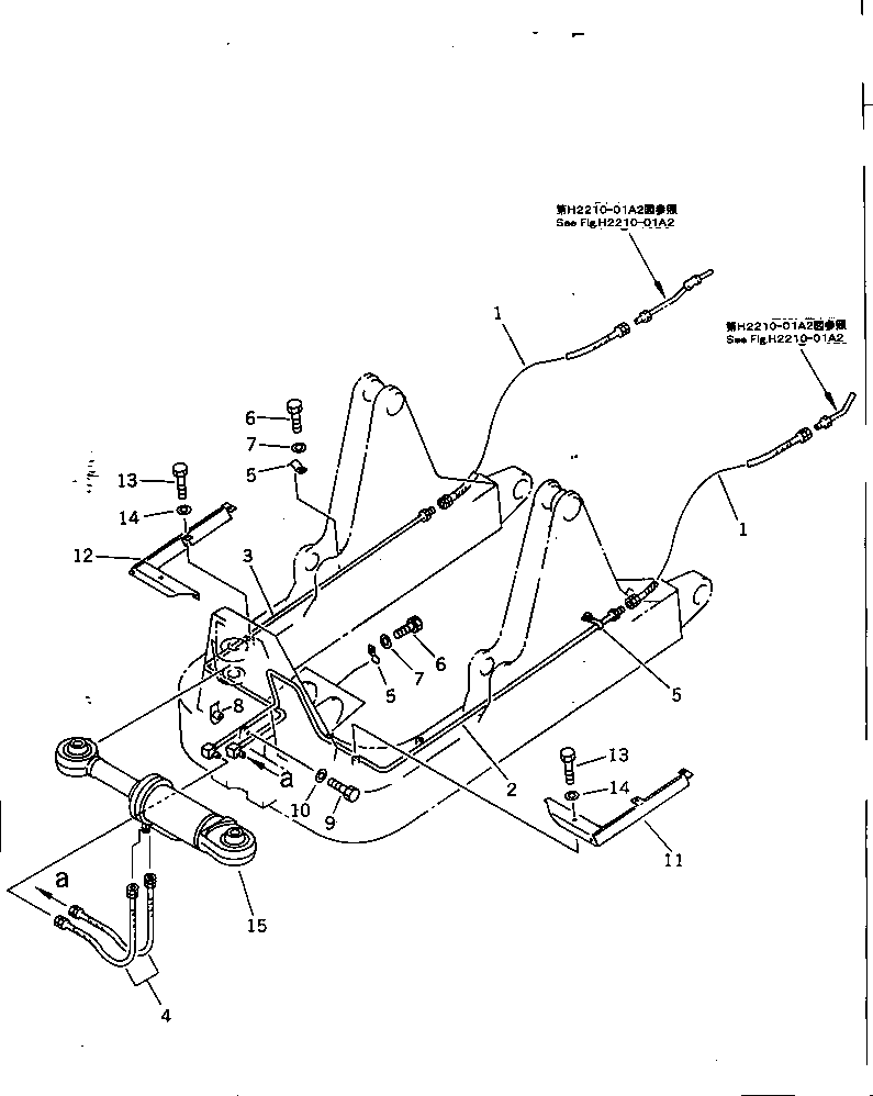 Крышка левая 13F-62-32211 KOMATSU