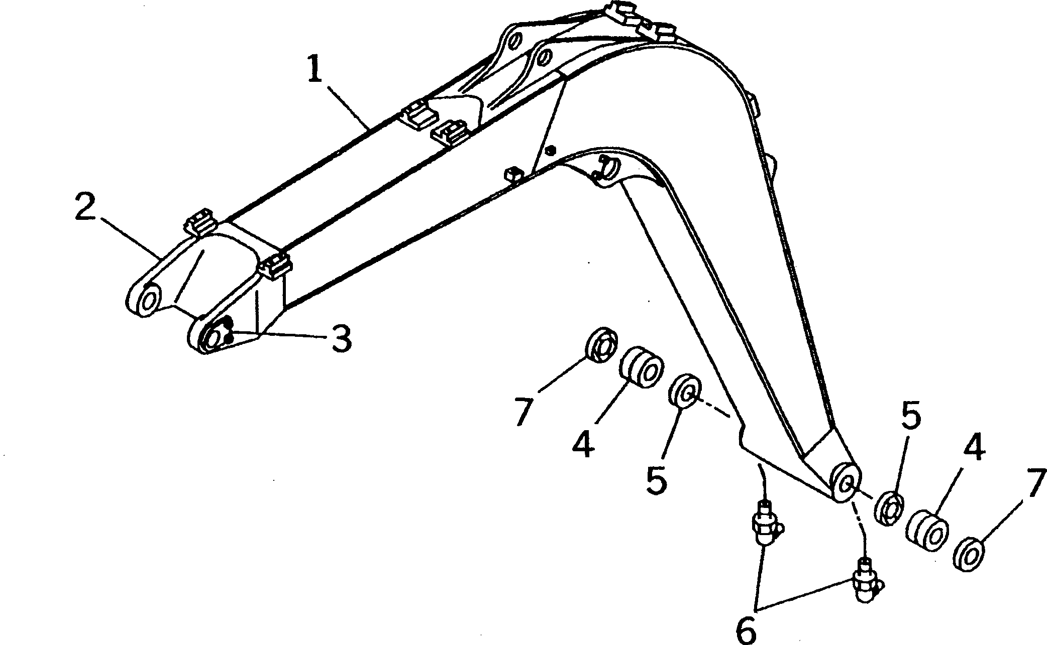 Стрела в сборе 21W-70-00610 KOMATSU