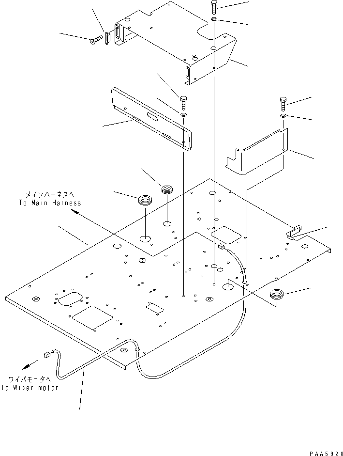 FLOOR FRAME ASS'Y 201-972-7190 KOMATSU