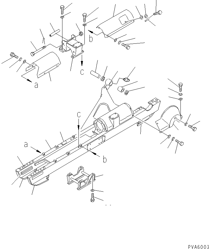 TRACK FRAME ASS'Y,L.H. 13F-30-00100 KOMATSU