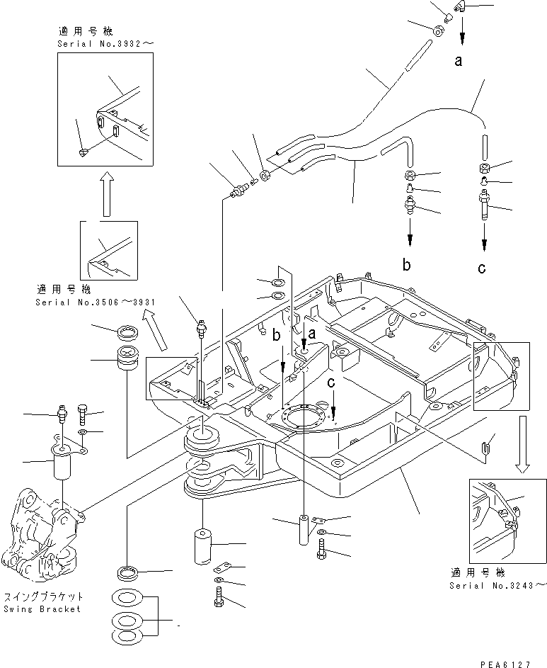 FRAME,REVOLVING (FOR BREAKER ARM) 20T-970-9124 KOMATSU