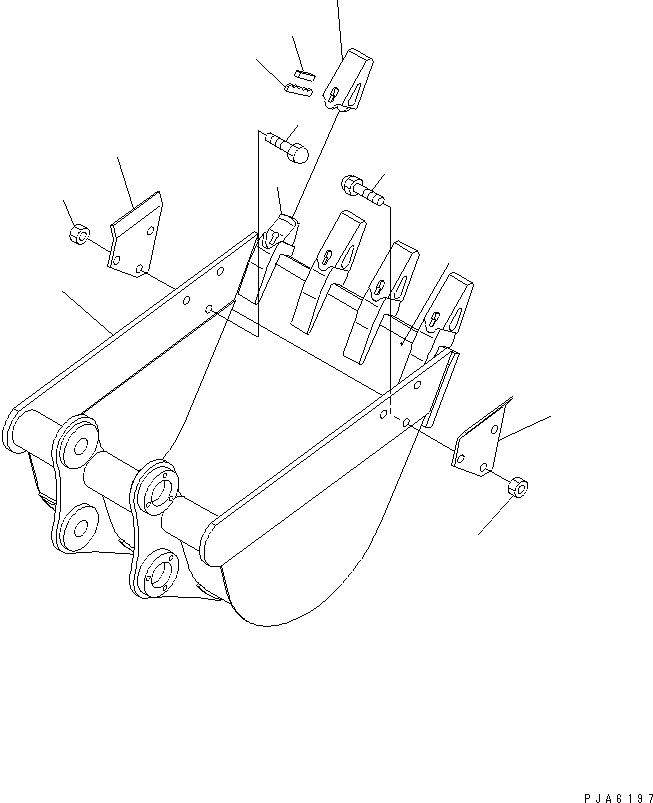 Ковш в сборе 21X-70-00740 KOMATSU