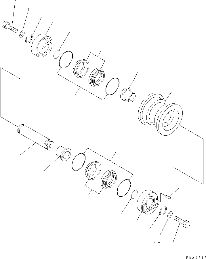 Упорное кольцо 20T-30-74130 KOMATSU