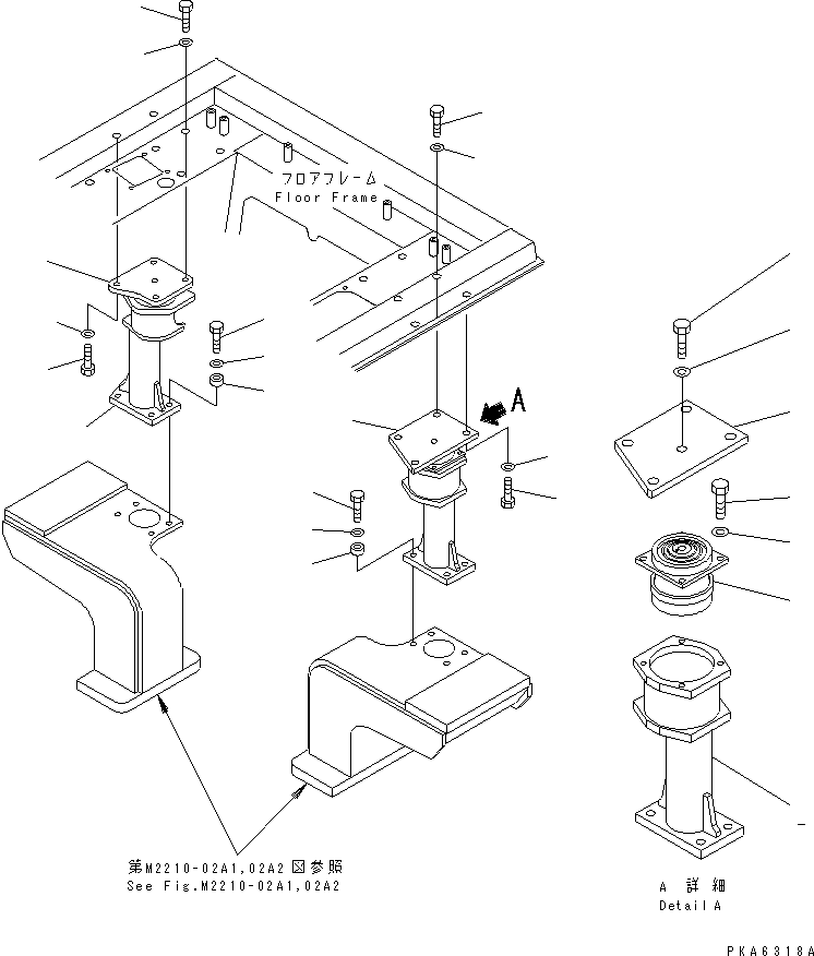 SUSPENSION ASS'Y,L.H. 14X-54-00012 KOMATSU