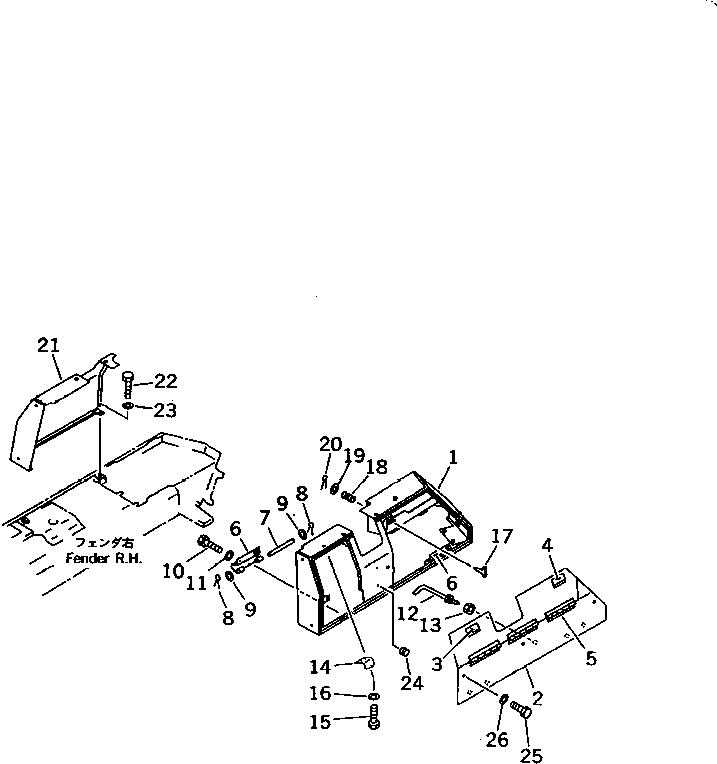 Крышка 14U-54-11251 KOMATSU