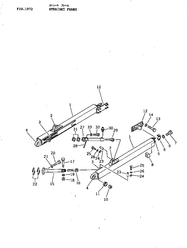 FRAME ASS'Y,R.H. 12F-Y15-0010 KOMATSU