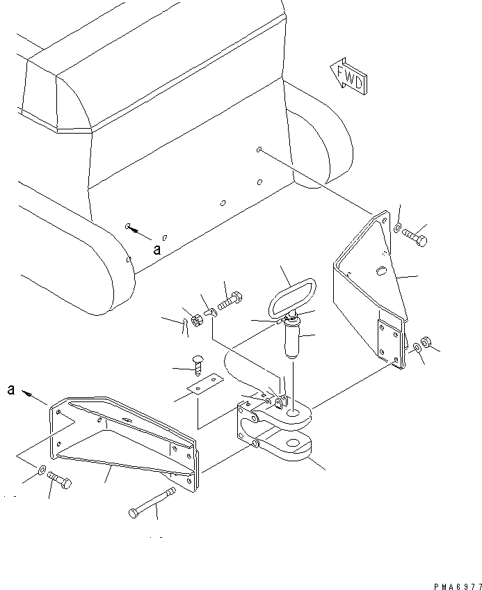 DRAWBAR ASS'Y 134-69-00011 KOMATSU