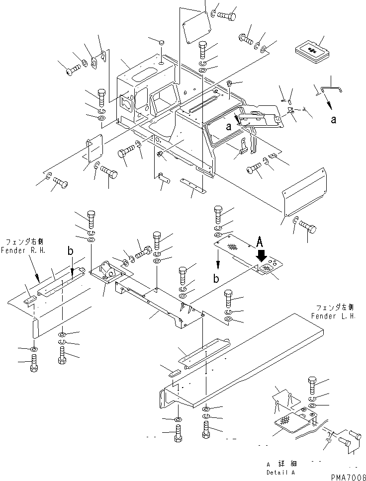FLOOR,R.H. 130-A62-3680 KOMATSU