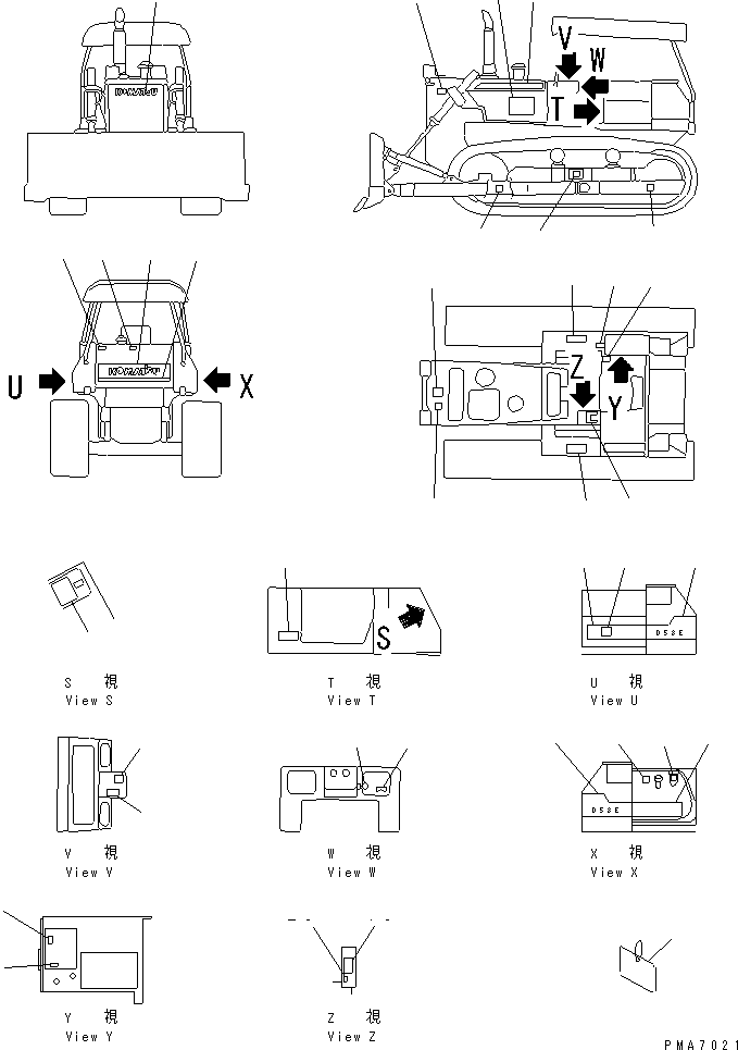 PLATE, INSTRUCTION,FUEL TANK STRAINER 09656-11081 KOMATSU