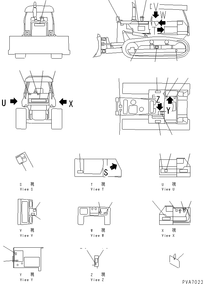 PLATE, OPERATING,STARTING SWITCH 09683-3000E KOMATSU