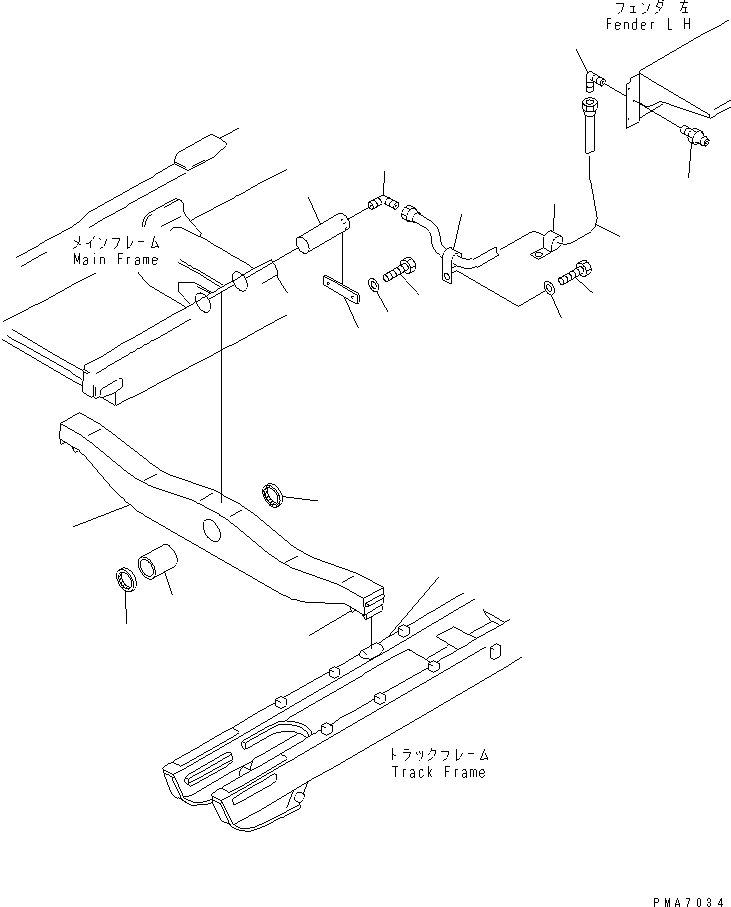 EQUALIZER BAR ASS'Y 13G-50-00010 KOMATSU