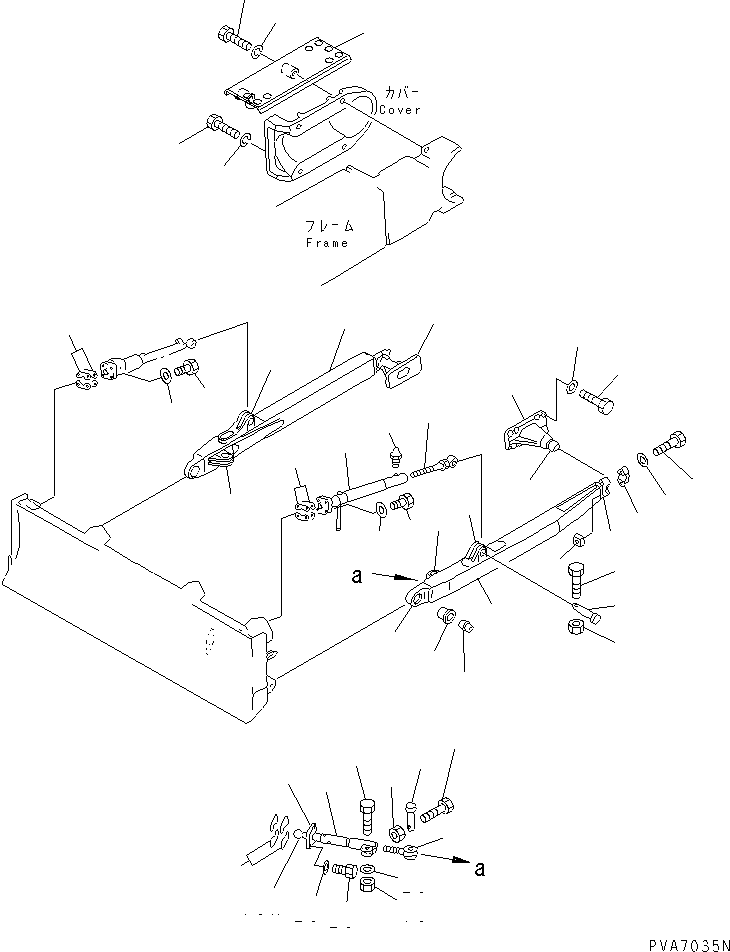 FRAME ASS'Y,L.H. 13G-A62-0011 KOMATSU
