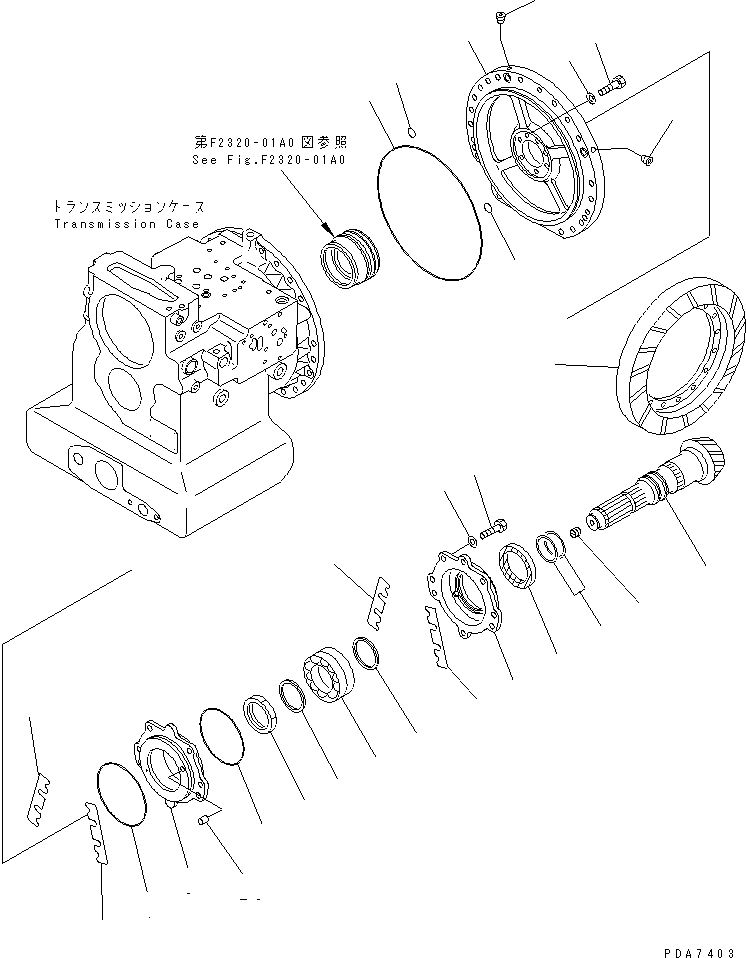 Крышка в сборе 124-15-01081 KOMATSU