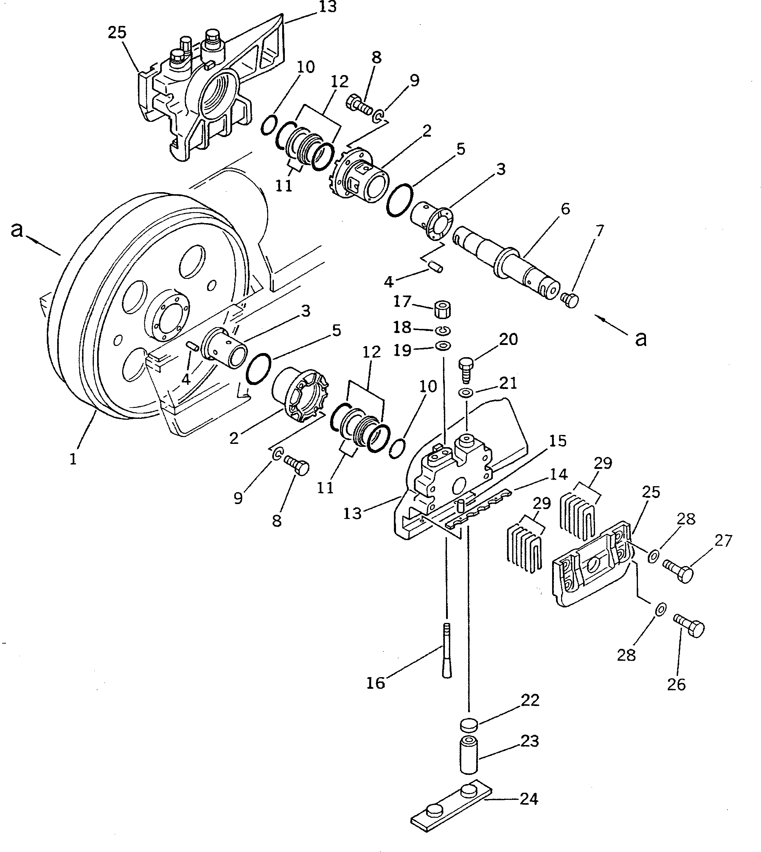 BRACKET ASS'Y,R.H. OUTER AND L.H. INNER 145-30-43151 KOMATSU