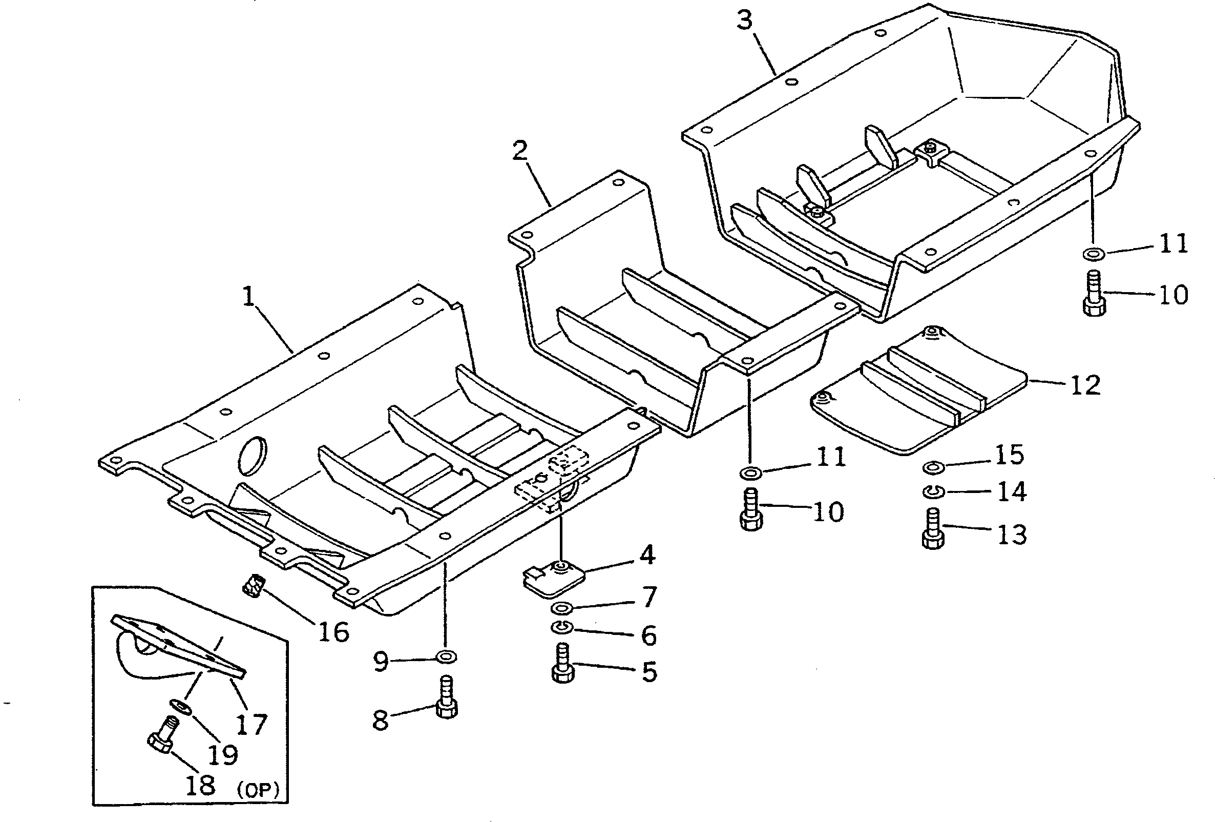 GUARD,REAR 145-54-43153 KOMATSU