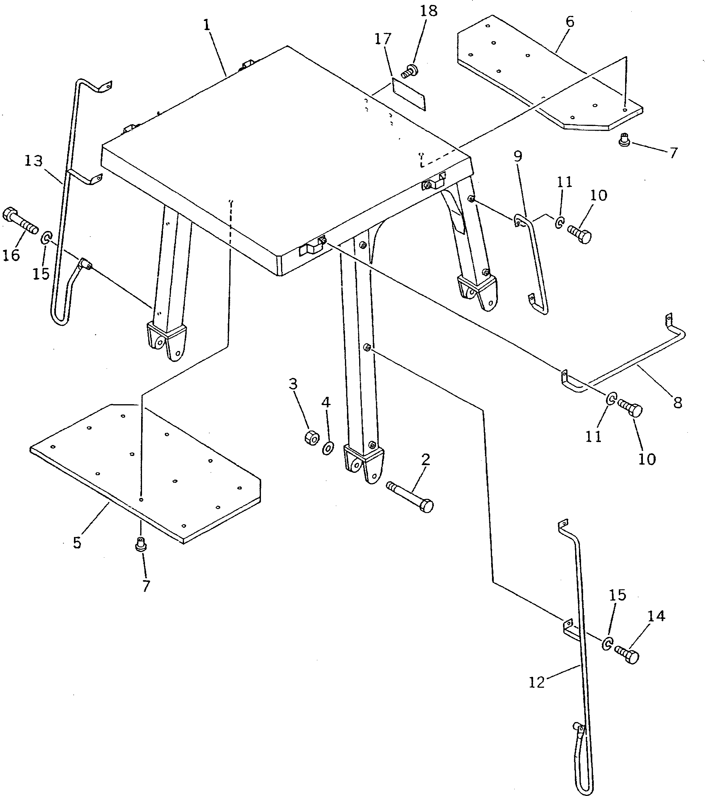 HANDLE,R.H. 145-Z78-2170 KOMATSU