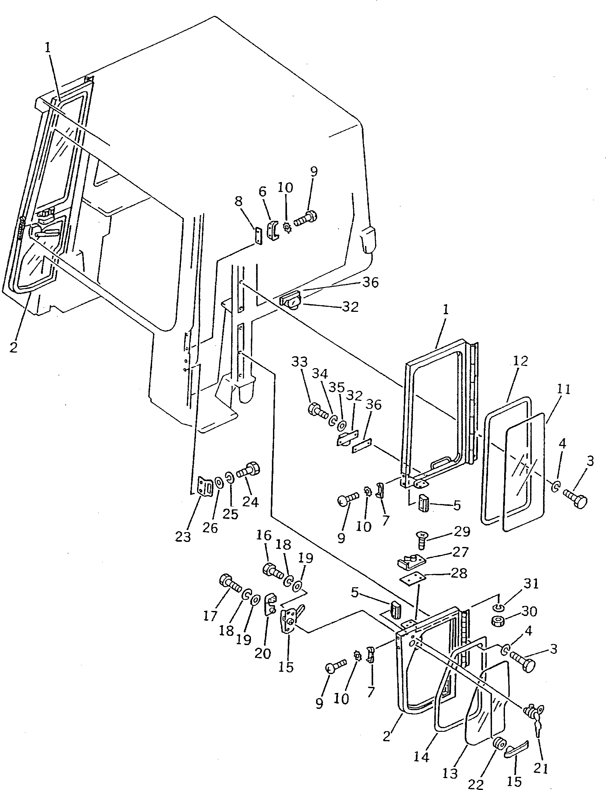 DOOR,LOWER, R.H. 145-Z79-1141 KOMATSU