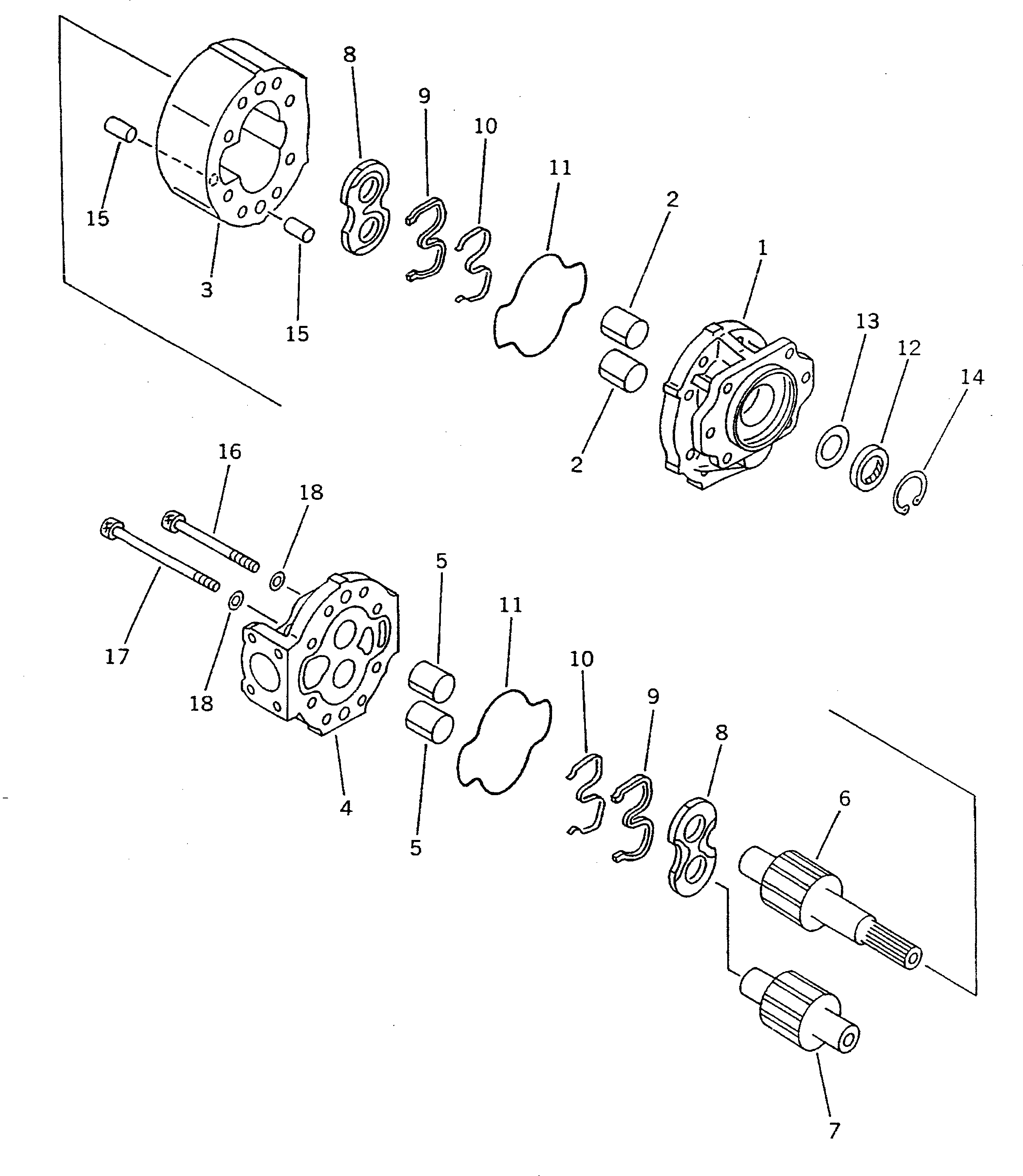 PUMP ASS'Y,(SAR160) 705-12-44010 KOMATSU