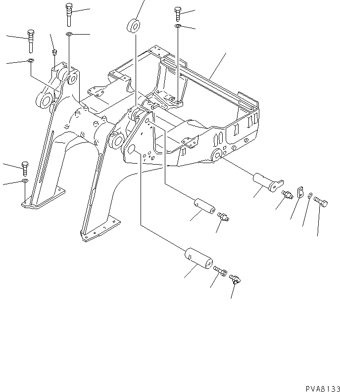 FRAME¤ SIDE,(AIR CONDITIONER FOR ROPS CAB) 145-70-59110 KOMATSU