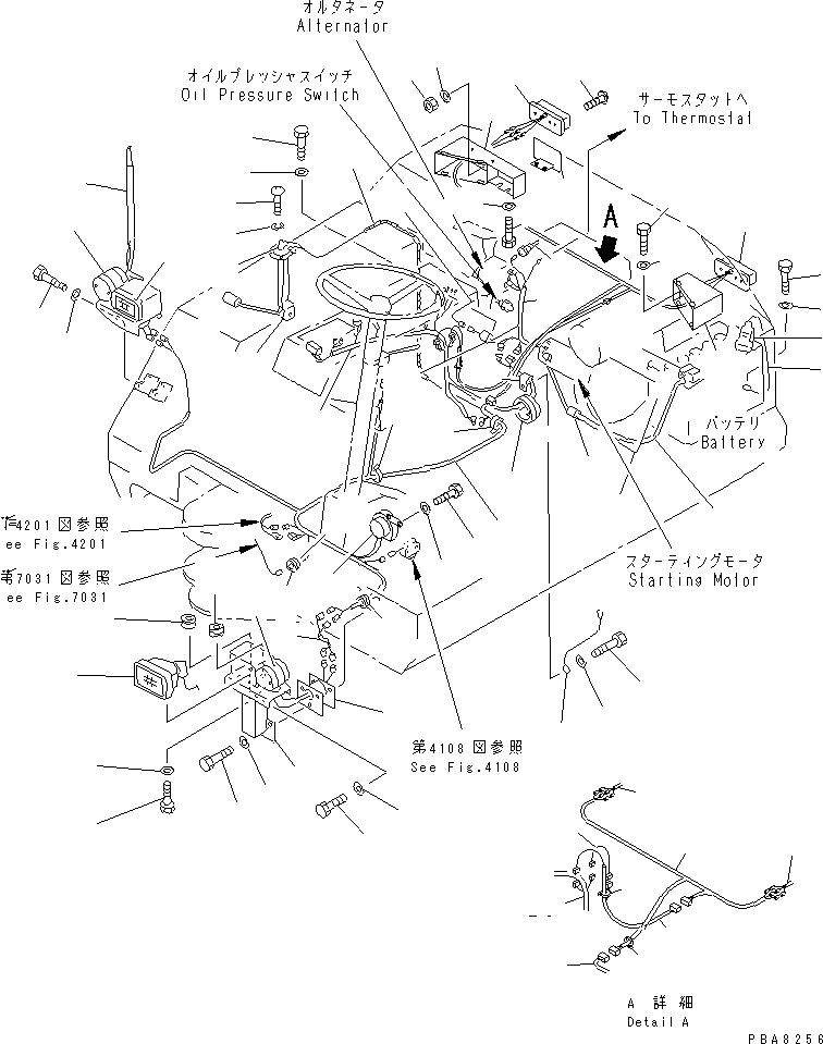 WIRE,L.H. 363-06-14780 KOMATSU