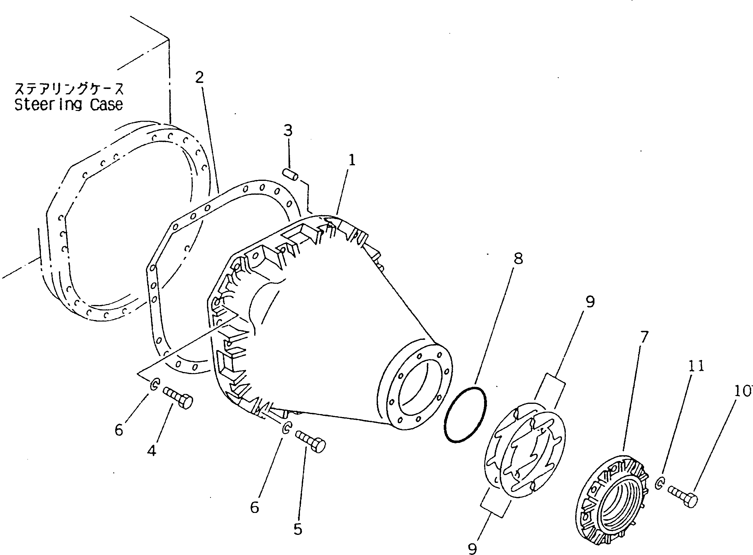 Корпус 10F-B74-3111 KOMATSU
