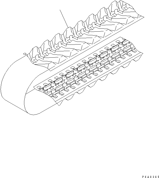 SHOE,RUBBER 101-32-25110 KOMATSU