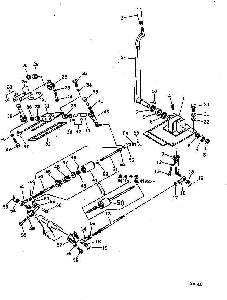 ROD ASS'Y,LOOSE SPRING 144-43-51410 KOMATSU