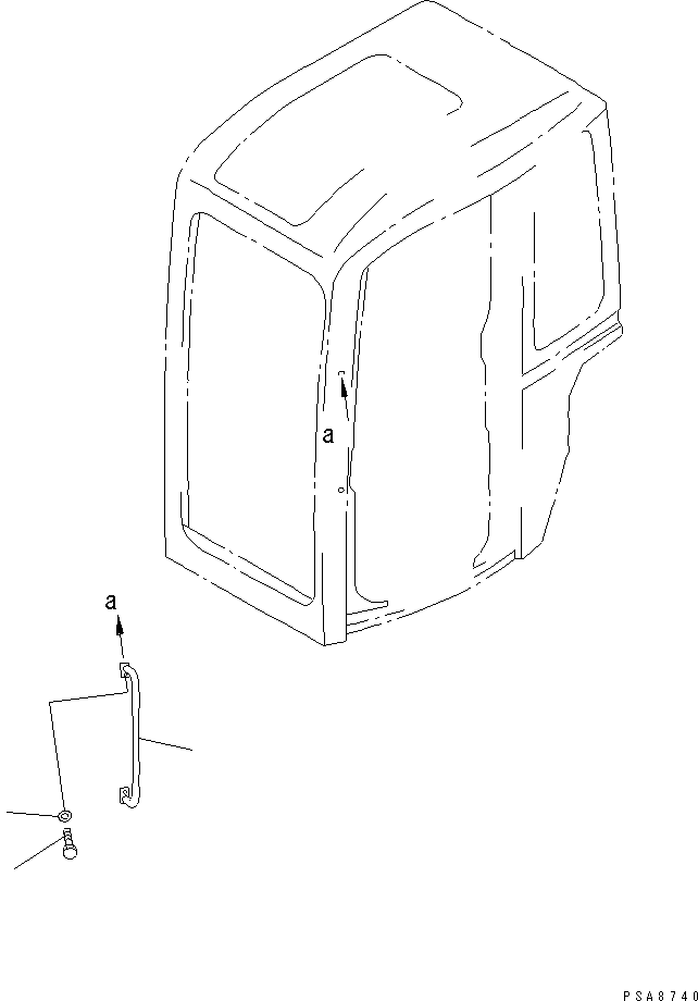 Рукоятка-захват 20U-54-25721 KOMATSU