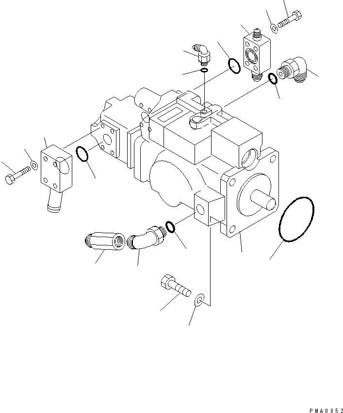 Блок 21W-62-22491 KOMATSU