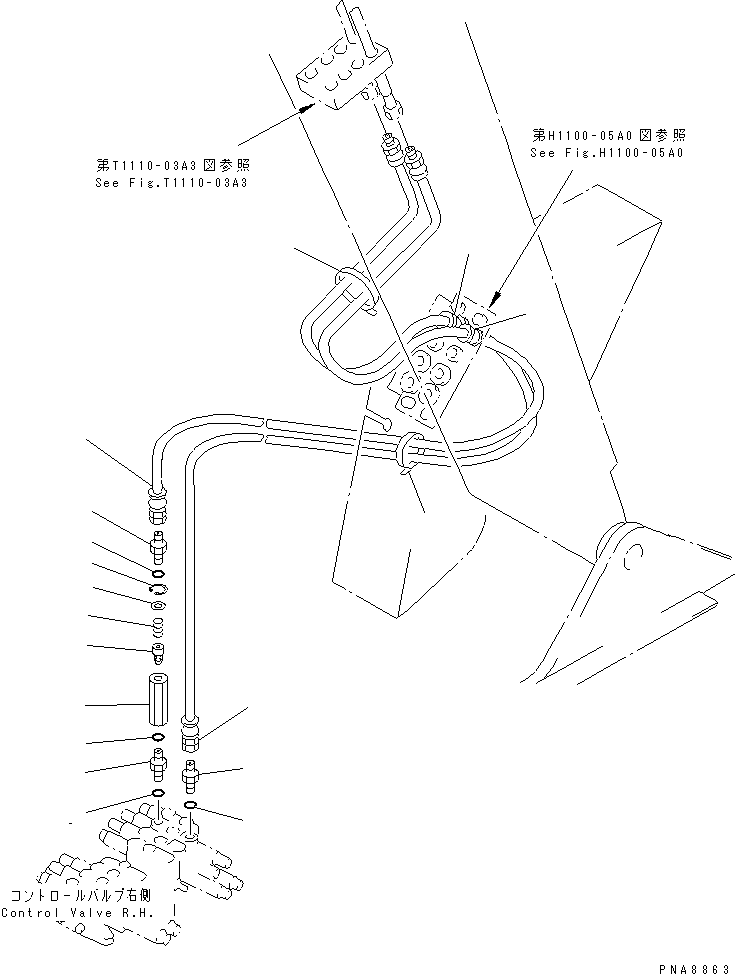 Запорный элемент клапана 21W-60-25110 KOMATSU