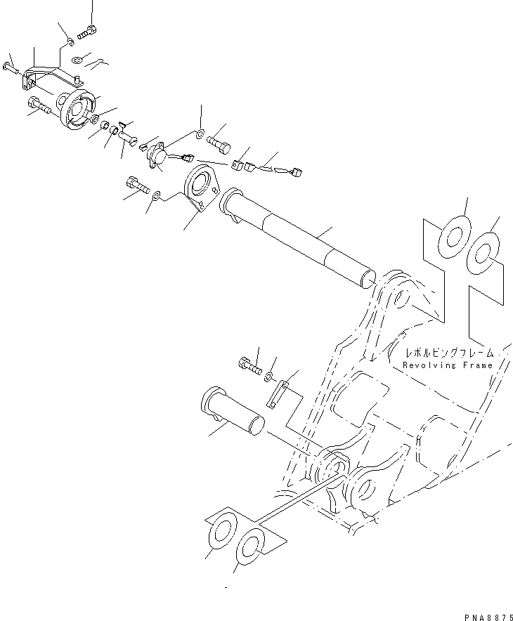 PIN,(FOR TELESCOPIC ARM) 21W-70-25220 KOMATSU