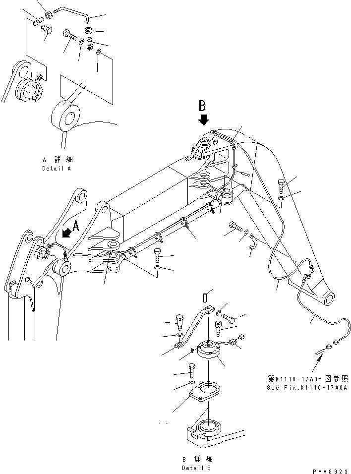 SENSOR ASS'Y,OFFSET 20U-70-21701 KOMATSU