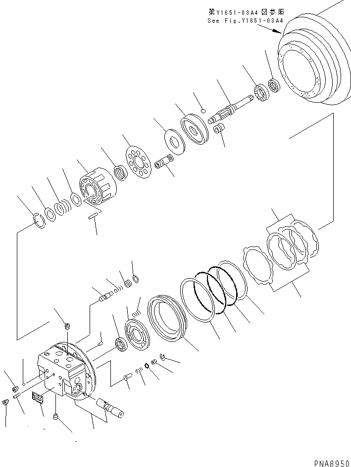 FLANGE KIT,REAR TZ922B210100-H KOMATSU