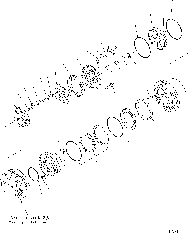 Комплект уплотнений TZ922B9000-02 KOMATSU