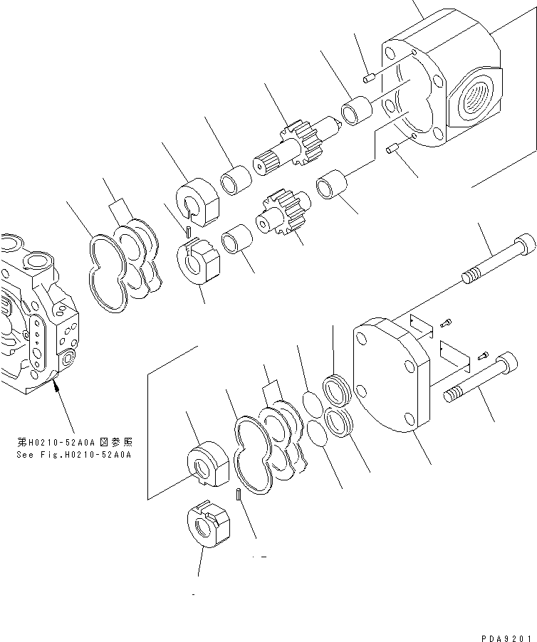 PUMP ASS'Y,GEAR UCH9008R8242-0 KOMATSU