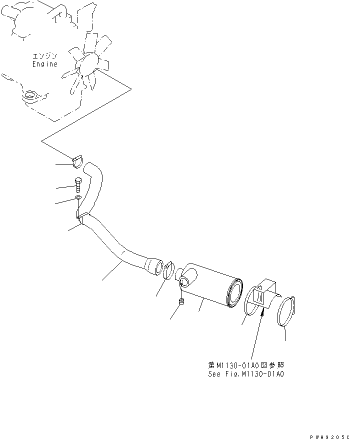 AIR CLEANER,DOUBLE ELEMENT (6205-81-7650) KOMATSU