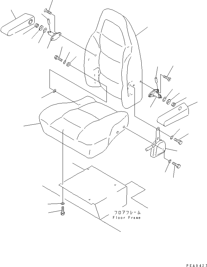 SHAFT,R.H. 201-57-71160 KOMATSU