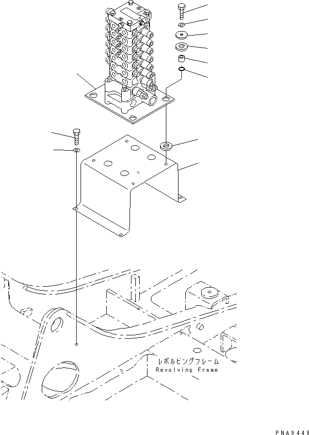 CONTROL VALVE ASS'Y,(SEE FIG.Y1662-01A0) (\0\723-27-10102) KOMATSU