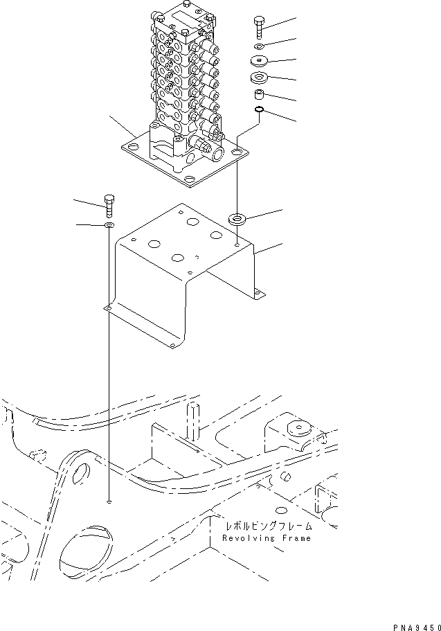 CONTROL VALVE ASS'Y,(SEE FIG.Y1664-01A0) (\0\723-28-10102) KOMATSU