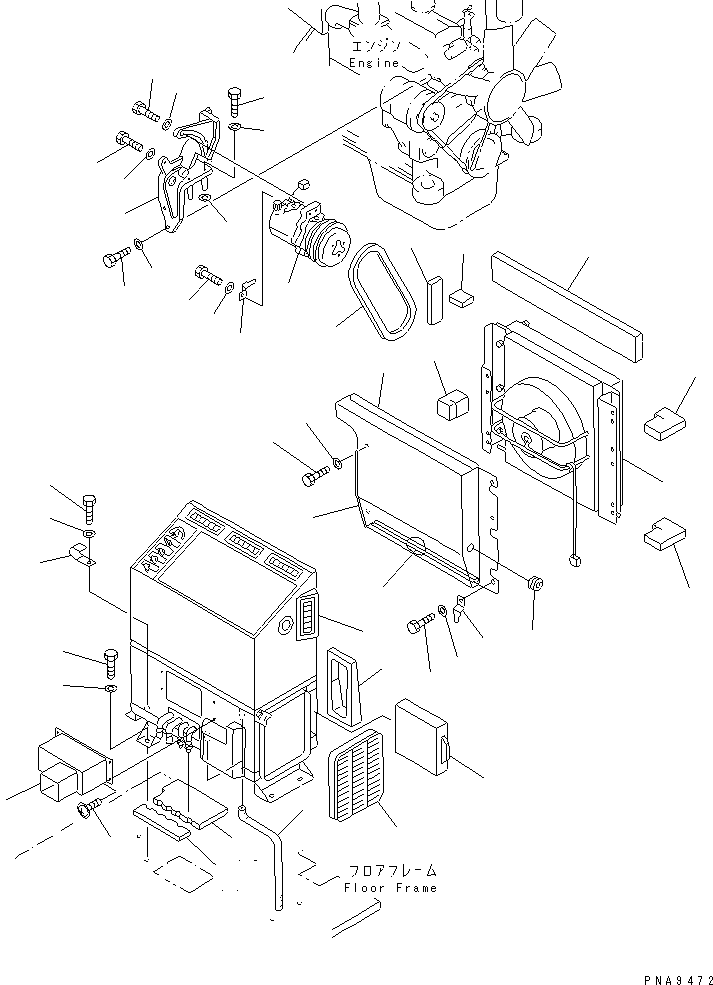 CONDENSER UNIT (201-979-7130) KOMATSU