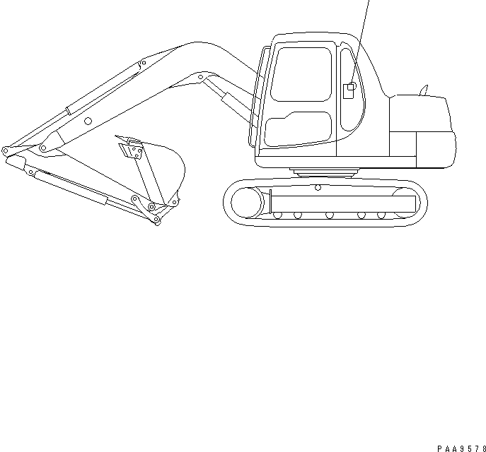 PLATE, CAUTION,LIFTING CAPACITY (LONG ARM) 201-00-71370 KOMATSU
